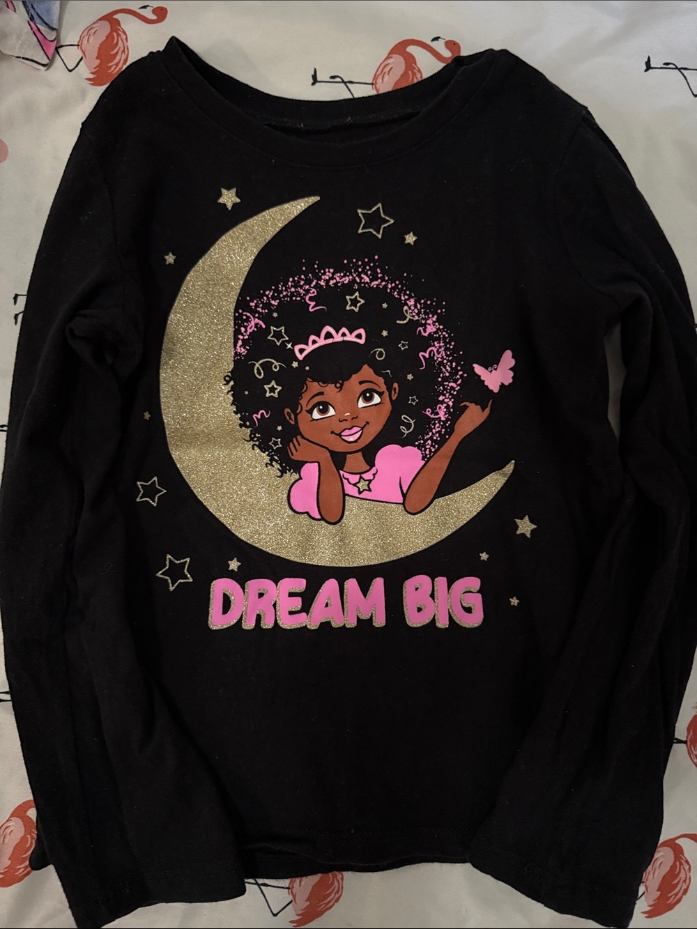 Dream Big Black Graphic Long-Sleeve Tee - Girls 4T childrens place